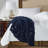 Donna Sharp Olive Chenille Knit Woven Throw-1541640234