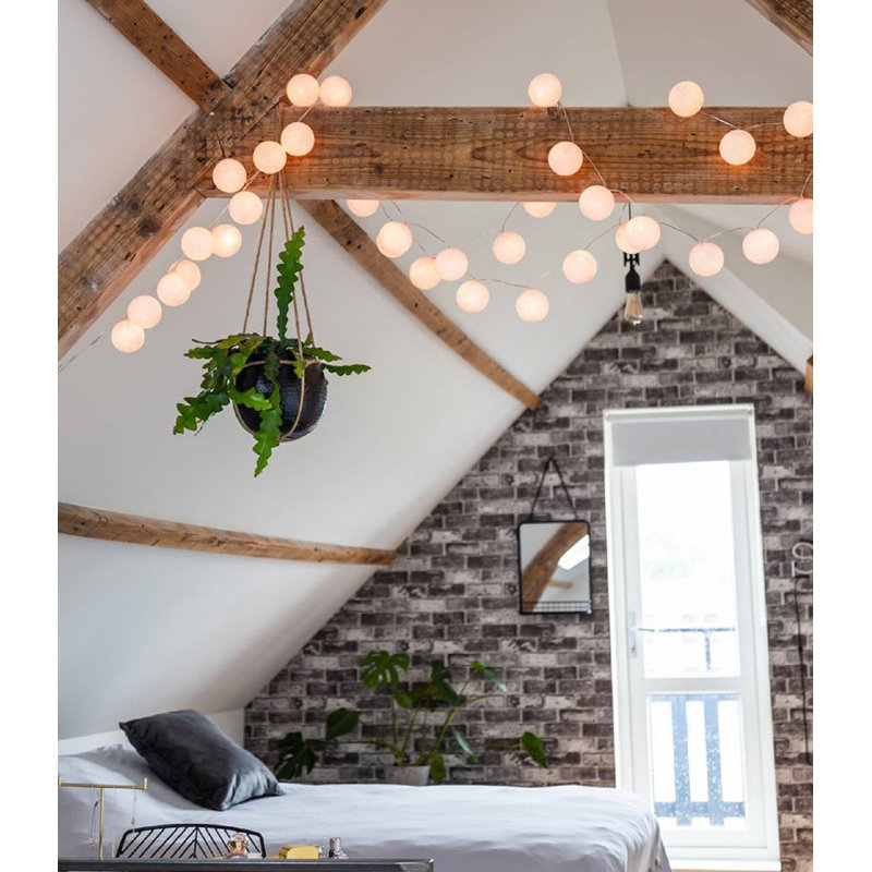 149'' Globe String Lights, White