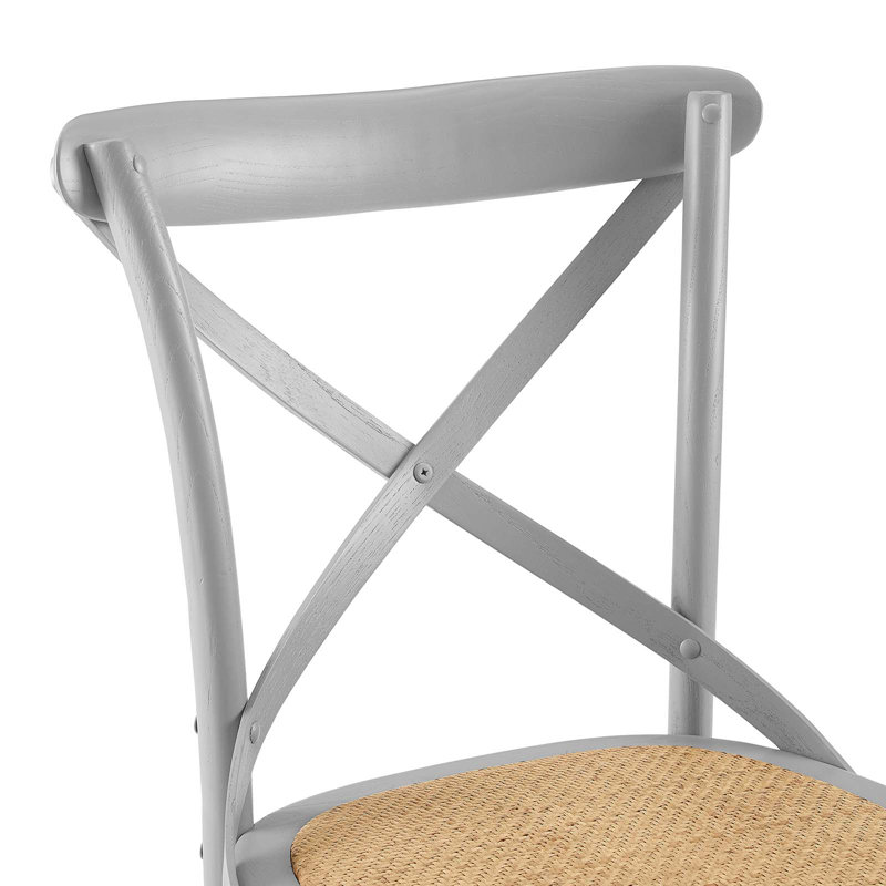 Modway Gear Dining Side Chair, Light Gray, 2