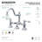 Kingston Brass Restoration Two-Handle 3-Hole Deck Mount Bridge Bathroom Faucet with Brass Pop-Up-64005329-139615547