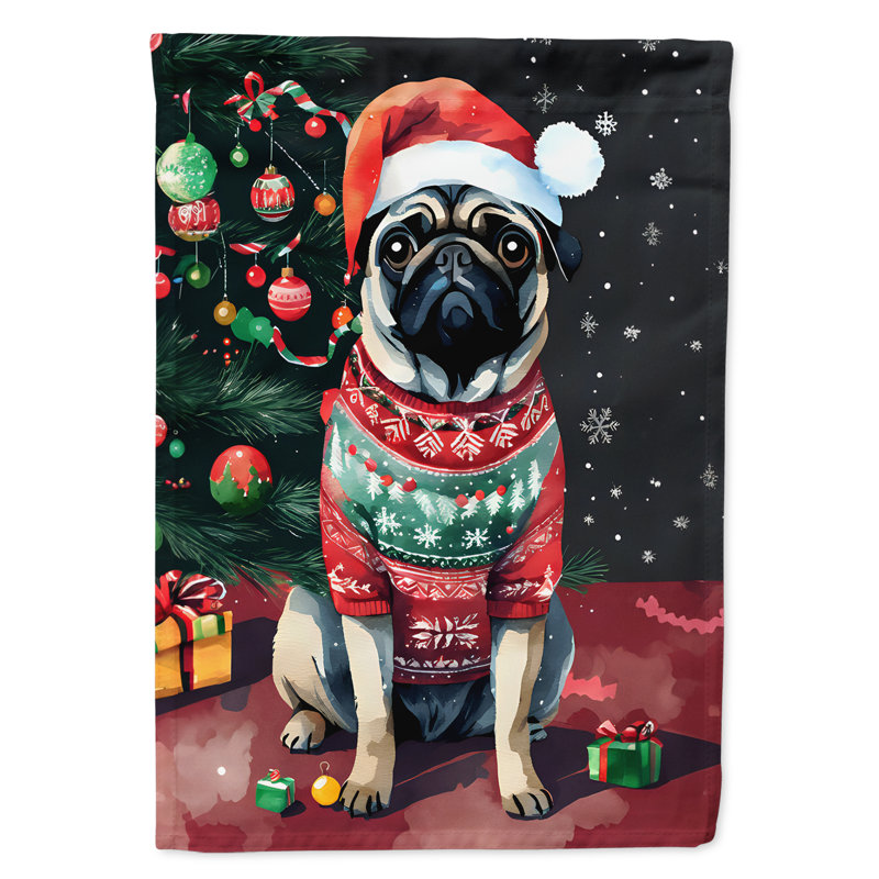Double Sided Polyester Christmas, 15.5'' H x 11.25'' W