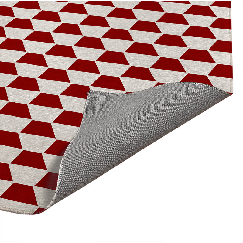 Paillasson Hex, Rouge canneberge, L 60 po x L 36 po