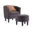 Fauteuil demi-tonneau avec repose-pieds Anges-1733547636