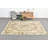 Handcrafted Vintage Turkish Floral Rug Crafted from Natural Wool for Elegant Living Space Decor Brown/Green