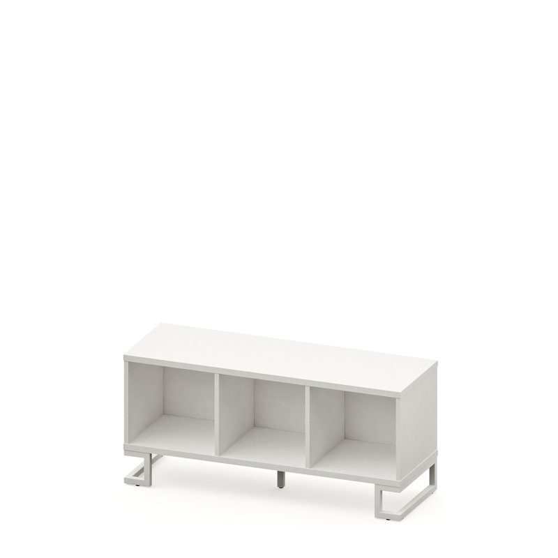 Callisburg 55 cm H x 119 cm W Cube Bookcase, White