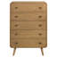 Commode à 5 tiroirs Winston Light Ash