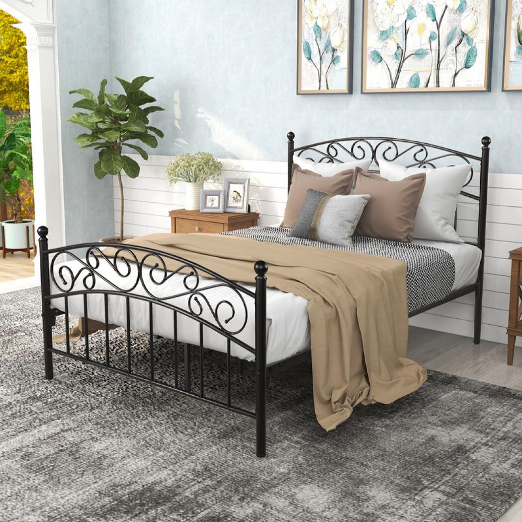 Canora Grey Metal Bed & Reviews | Wayfair