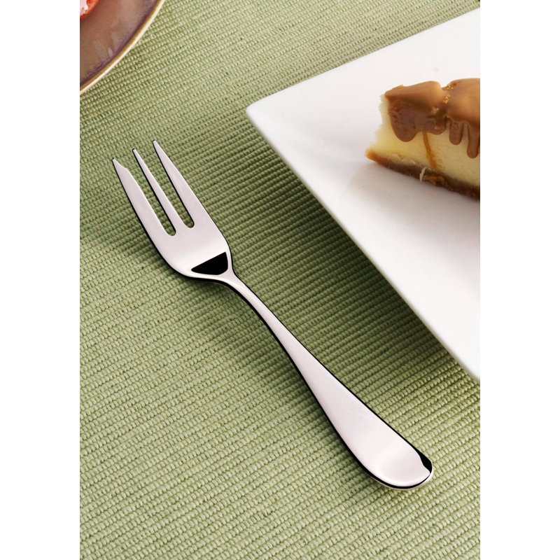 Clista Stainless Steel Cake Fork | Silver, | 6.1" | Set of 12