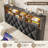  Upholstered Bed with Wood Frame, 4 Storage Drawers, Modern Bed Frame with Charging Station & LED Lights, Headboard Included,Queen/Gray-108946934-108946936