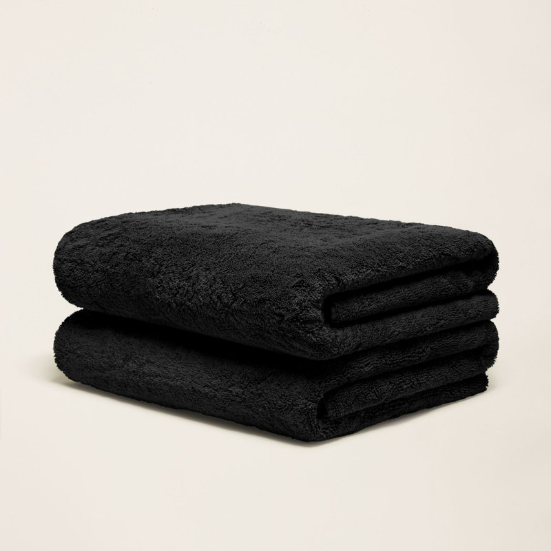 Serviettes en coton australien Ultraplush, Blanc, Draps de bain (ensemble de 2)