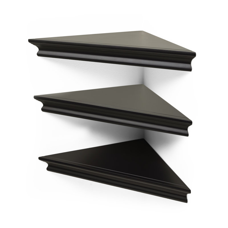Hemphill 3 Piece Triangle Corner Shelf