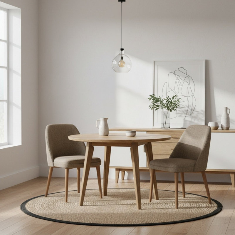 Luminaire suspendu Miguell, Noir mat