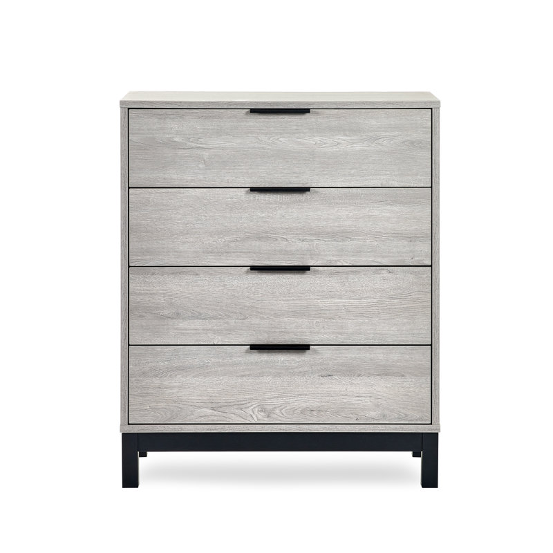 Yonkers 80cm W 4 - Drawer Chest of Drawers, Grey