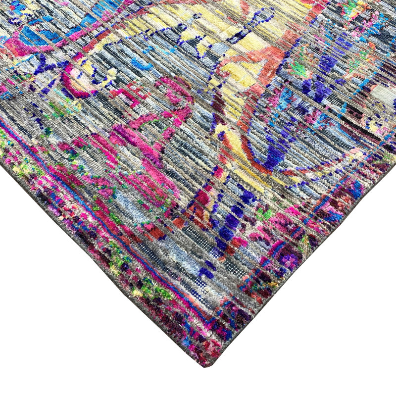 Abstract Area Rug, Runner 2'6" x 8'