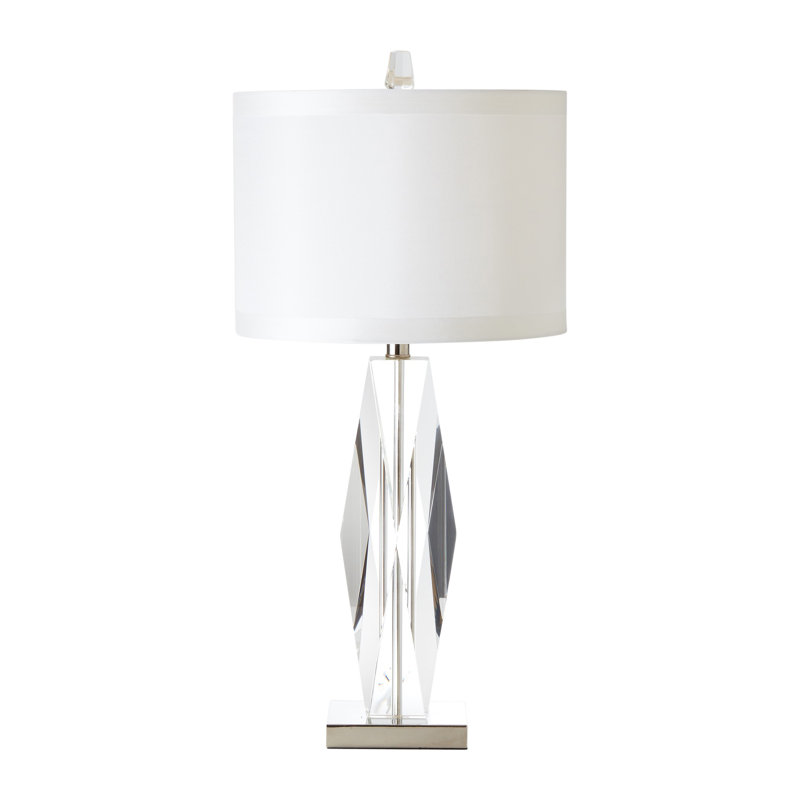 Lampe en cristal à facettes