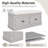 Linen Blend Upholstered Storage Bench-1202489371