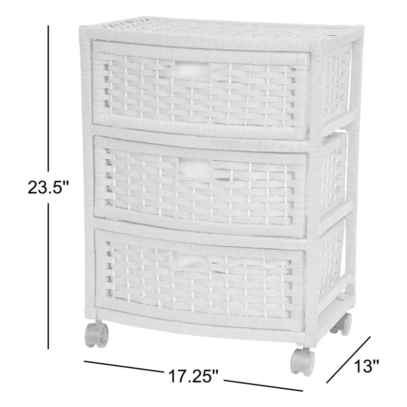 3-Drawer Storage Chest, Honey