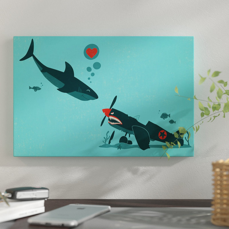 «Sea Of Love», impression sur toile, H 18 po x l 26 po x P 1,5 po, Pas de tapis, Toile tendue