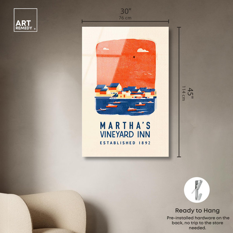 Impression sur toile Martha's Seaside par Art Remedy, H 45 po x l 30 po