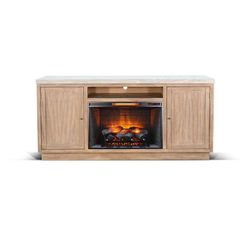 Console multimédia 78 po avec foyer électrique Sunny Designs