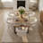 Modern 79" Rectangular Dining Table Set With 6 Upholstered Arm Dining Chairs-1066451027