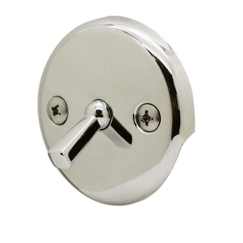 Ensemble de bonde de baignoire et de douche 3-1 / 8 "avec trop-plein à 2 trous, Nickel poli