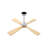 48 In. 4 Solidwood Walnut Blades Dc Motor Indoor Standard Ceiling Fan With Remote Downrod-430061717-430061714