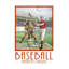 Baseball America par Edward M Fielding - impression sur toile tendue-343666388