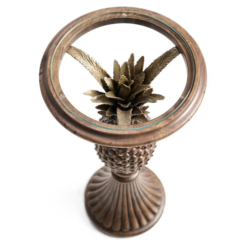 Palm Court Glass End Table