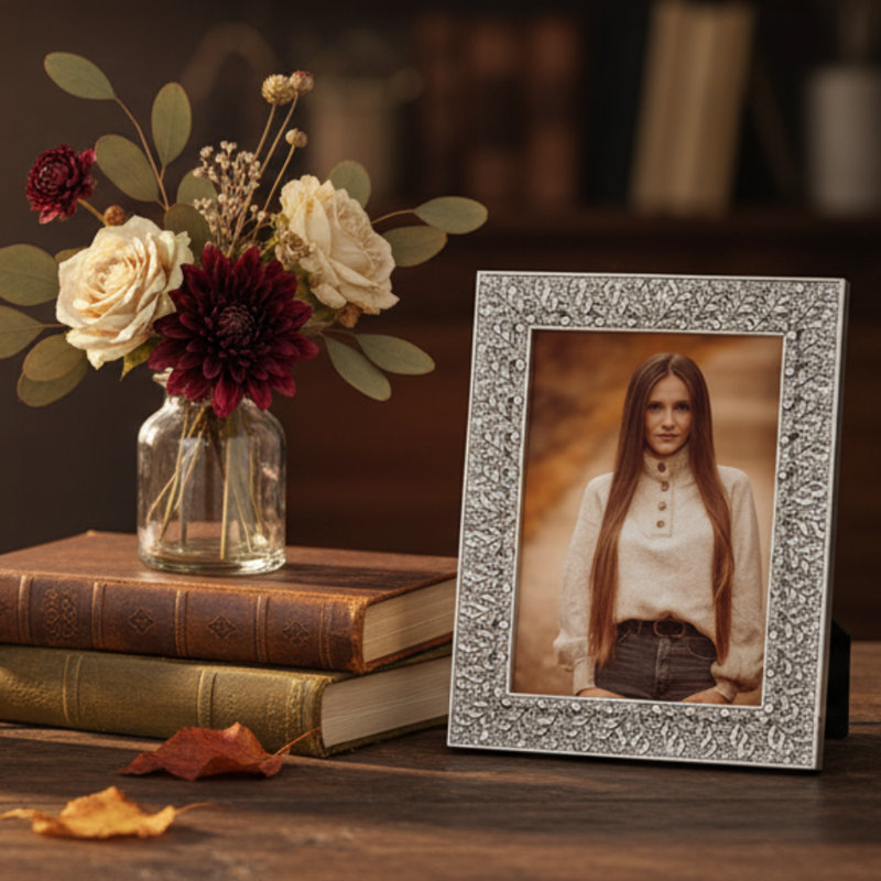 Florence Metal Picture Frame, Gold, 5" x 7"