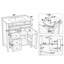 30" Natural Wood Grain Bathroom Vanity with Ceramic Sink, Solid Wood Legs