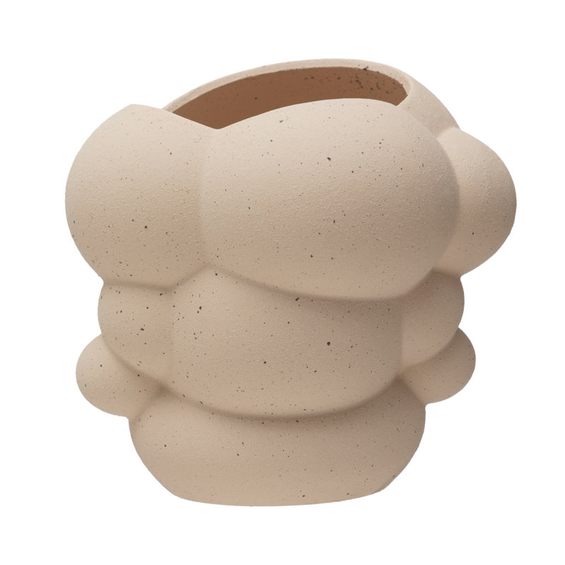 Vase en grès biologique