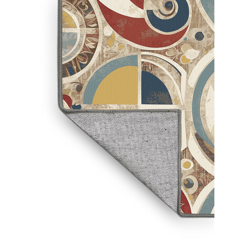 Lively Spin Rug, Round 6'