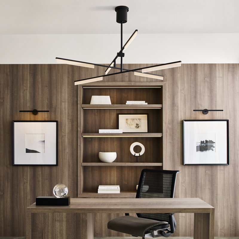 Klee 6 - Light LED Chandelier, Black