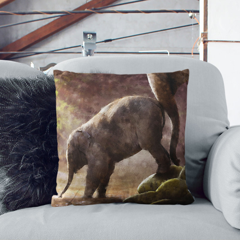 Square Throw Cushion, 40cm H x 40cm W x 15cm D