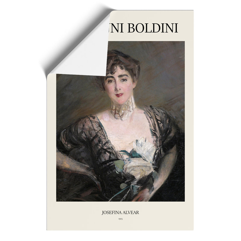 Josefina Alvear De Errazuriz by Giovanni Boldini - No Frame Painting, 42cm H x 30cm W x 0.1cm D