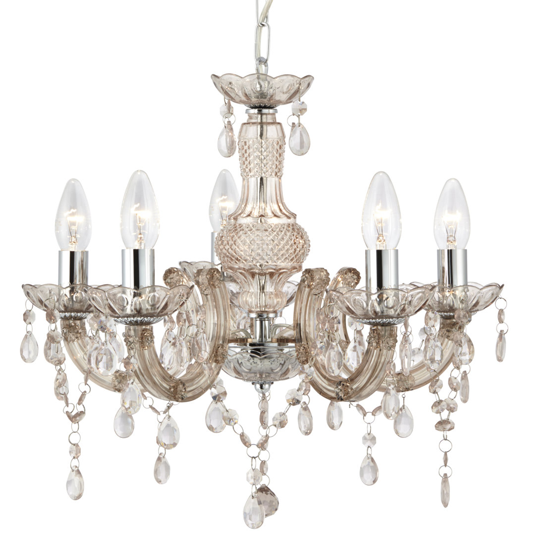 Kelly 5 - Light Candle Style Chandelier