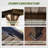 10X14ft Lean To Hardtop Gazebo With Gutters, Outdoor Wall Mounted Gazebo With Metal Roof