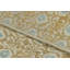 Rug & Kilim’S Block Print Rug In Soft Gold, Beige And Blue Floral Motifs