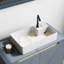 Latitude Run Kruitbosch 58mm L x 33mm W White Ceramic Rectangular Sink with Overflow