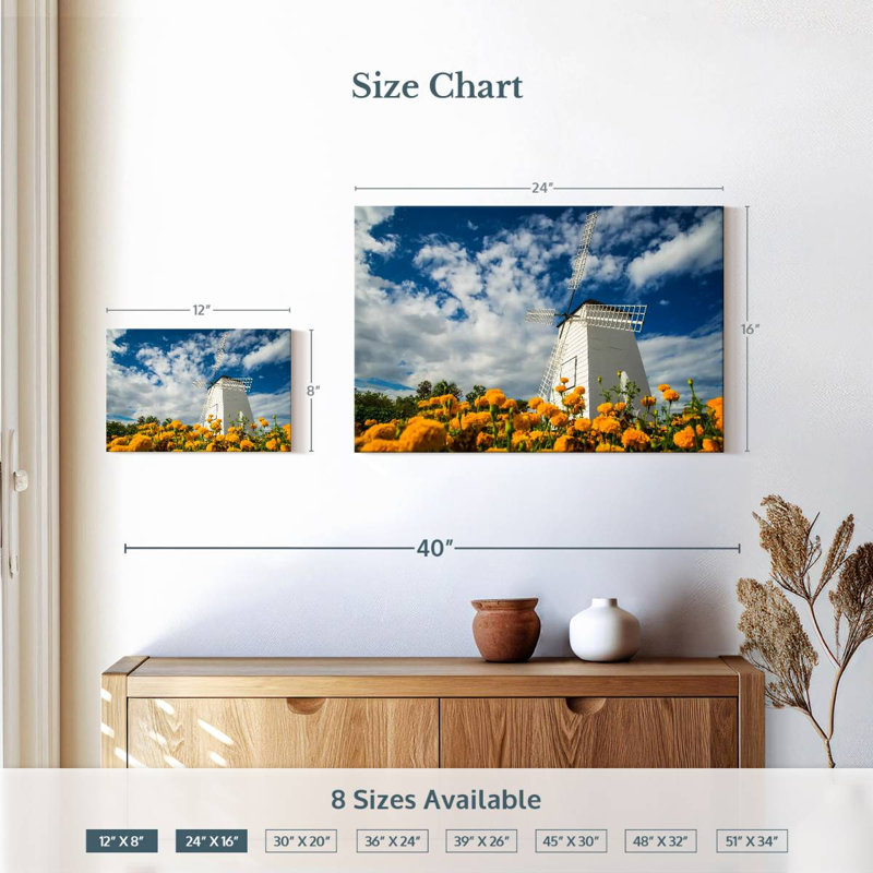 Alvord Spring Windmill, 16" H x 24" W