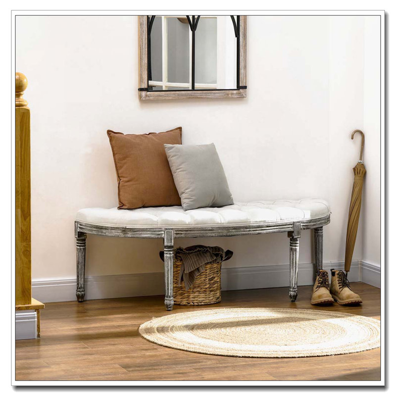 Banc de bout de lit capitonné