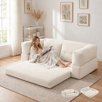 2 Seater Corduroy Sofa
