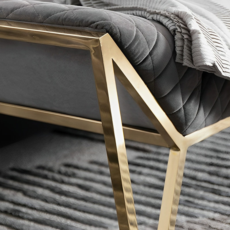 Banc rembourré en polyester de style italien