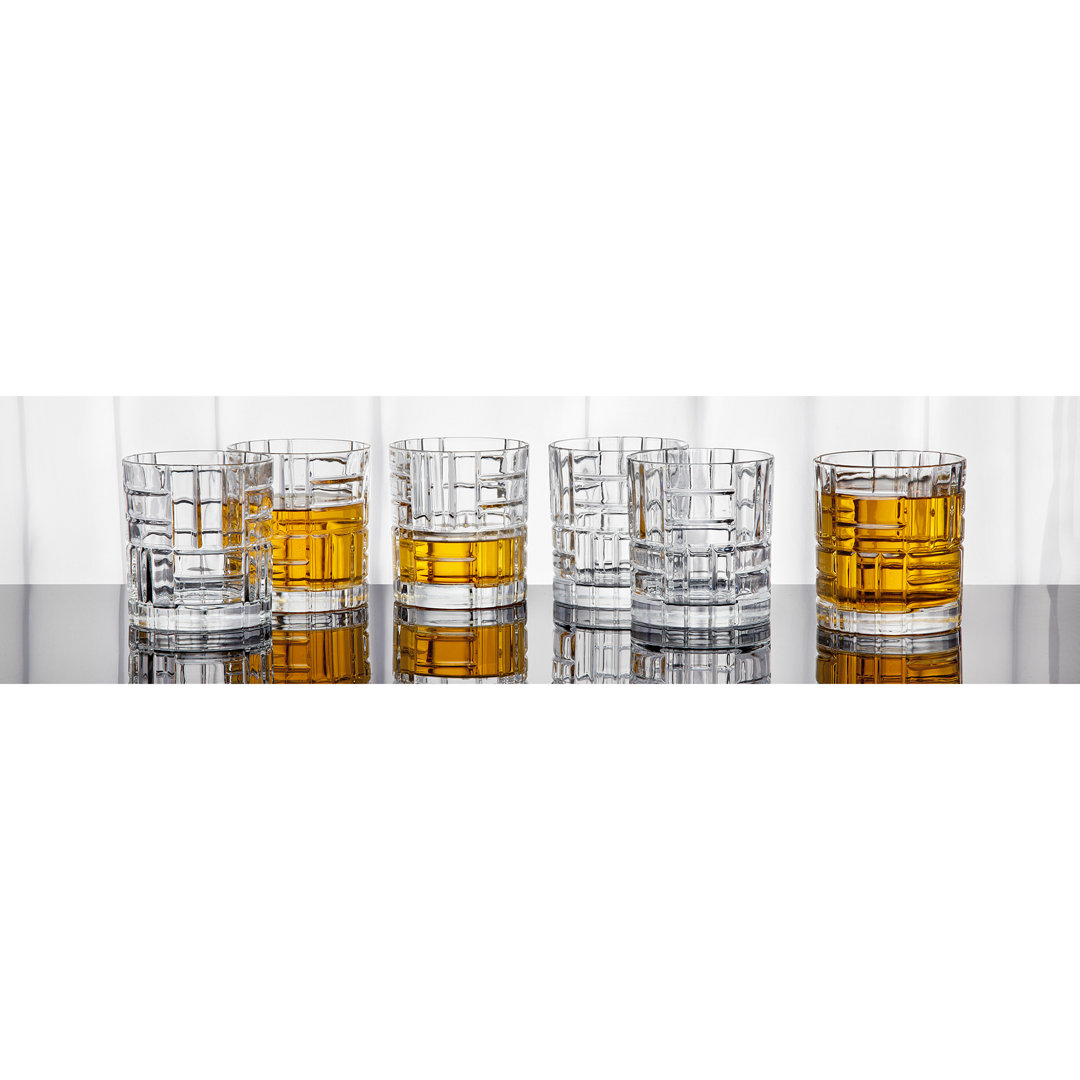 Singleton 8oz. Crystal Whiskey Glass Set (Set of 6) House of Hampton®