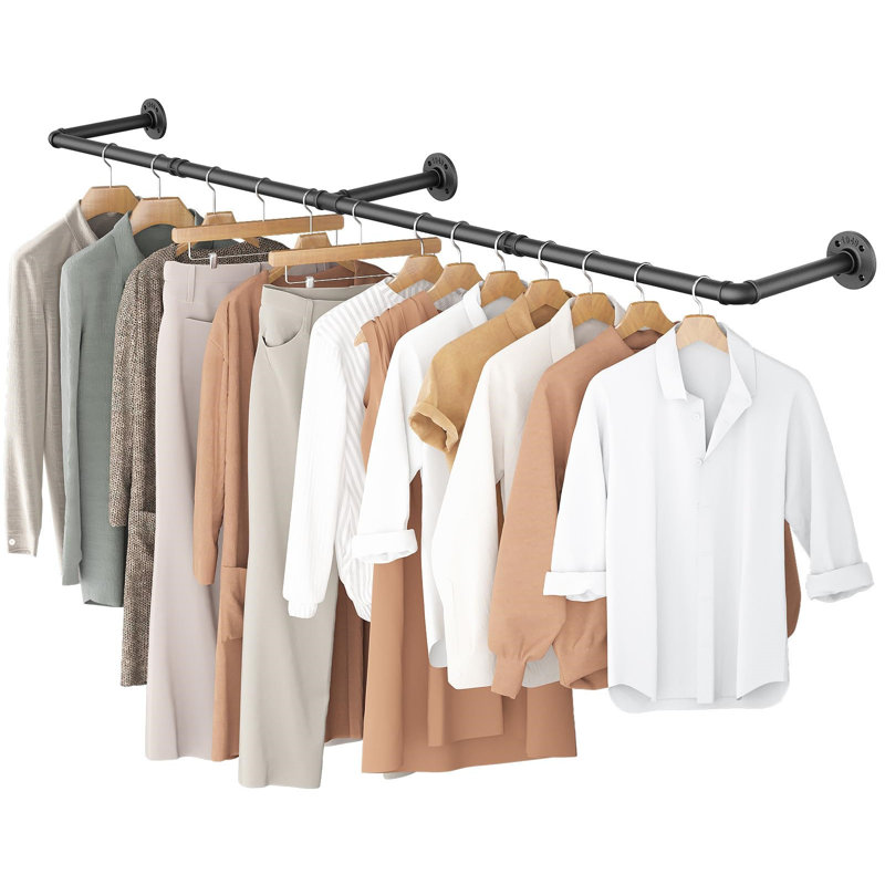 163cm Wall Mounted Clothes Rack