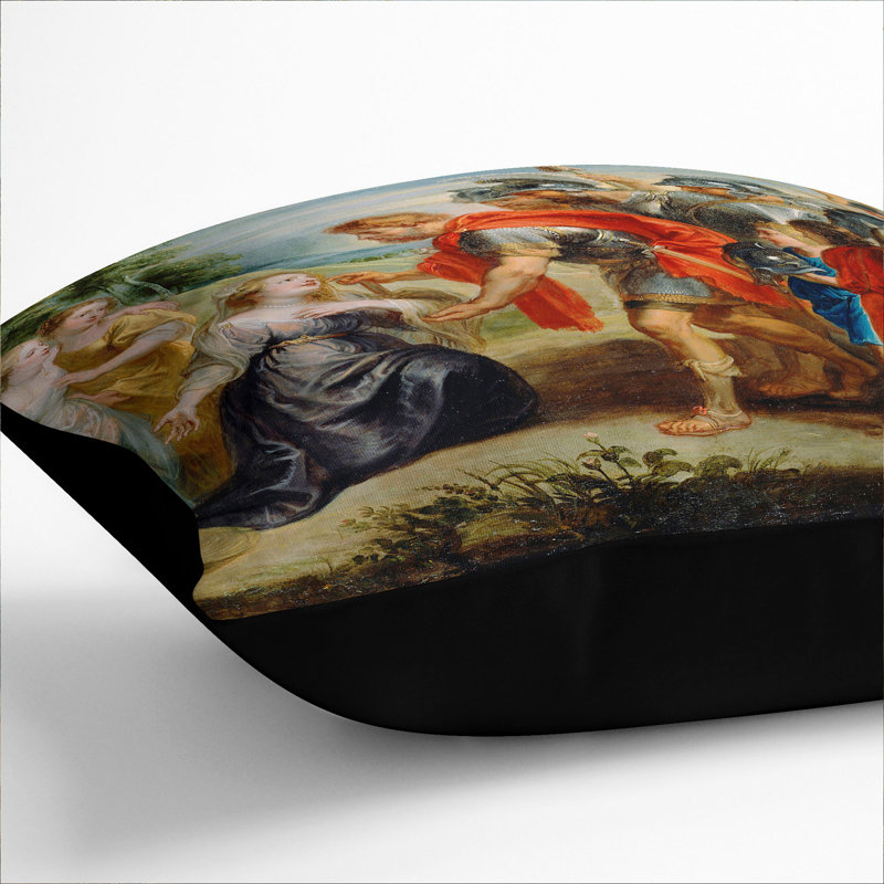 Square Cushion, 55cm H x 55cm W x 20cm D, Black