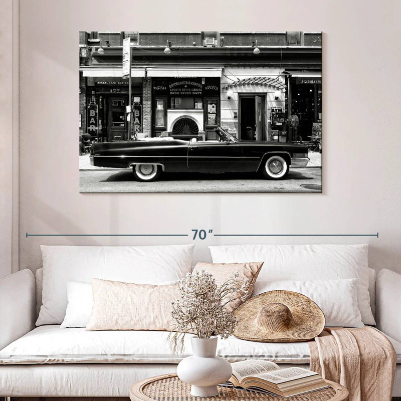 Mehar Black Cadillac, 32'' H X 48'' W