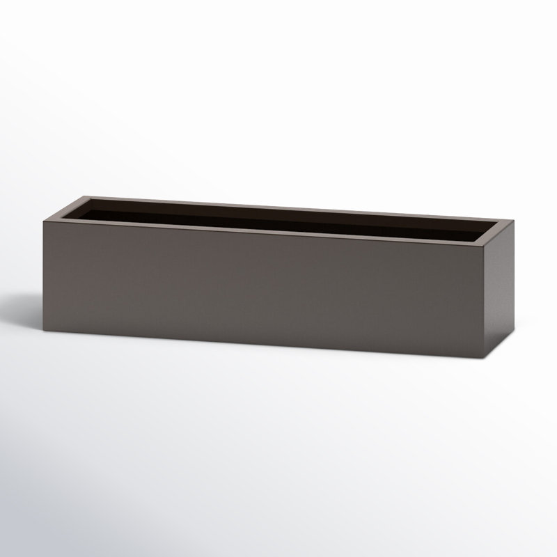 Rosann Handmade Planter Box, Brown, 12" H x 48" W x 14" D