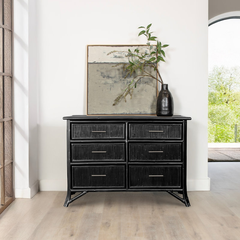 Bermuda 48'' W 6 - Drawer Dresser, Black